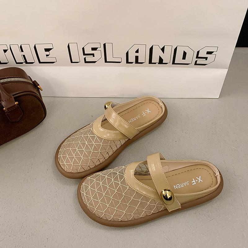 Flat-bottomed mesh single shoes, new fisherman skirt with one foot, cool slippers 2025 with bag head and half slippers for women s summer wear 40
Flat-bottomed mesh single shoes, new fisherman skirt with one foot, cool slippers 2025 with bag head and half slippers for women s summer wear 40