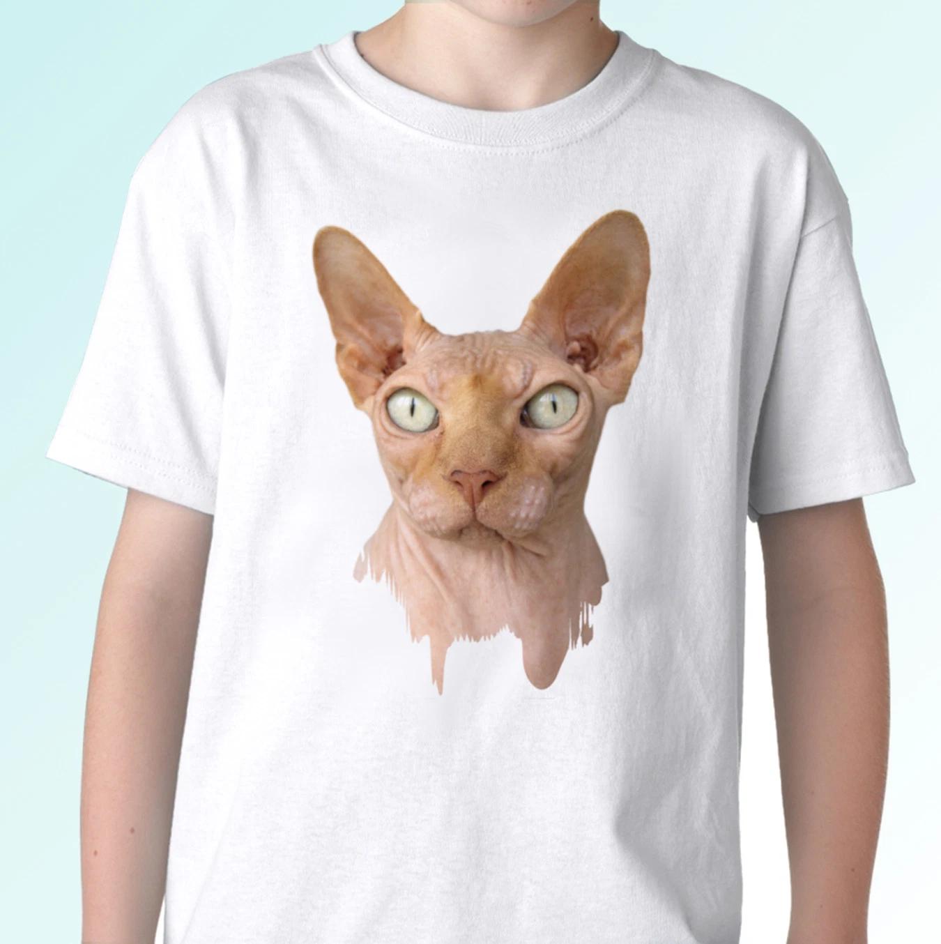 Cat Sphynx white kids boys T-Shirt animal tee kitty top - s s kids baby sizes 100
Cat Sphynx white kids boys T-Shirt animal tee kitty top - s s kids baby sizes 100