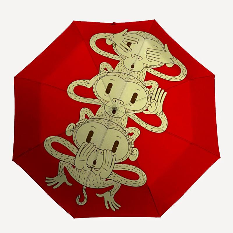 1pc Monkey Trio Automatic Open/close Umbrella, 8-Rib sturdy structure, Portable Travel Umbrella, Parties, Everyday Useb020
1pc Monkey Trio Automatic Open/close Umbrella, 8-Rib sturdy structure, Portable Travel Umbrella, Parties, Everyday Useb020