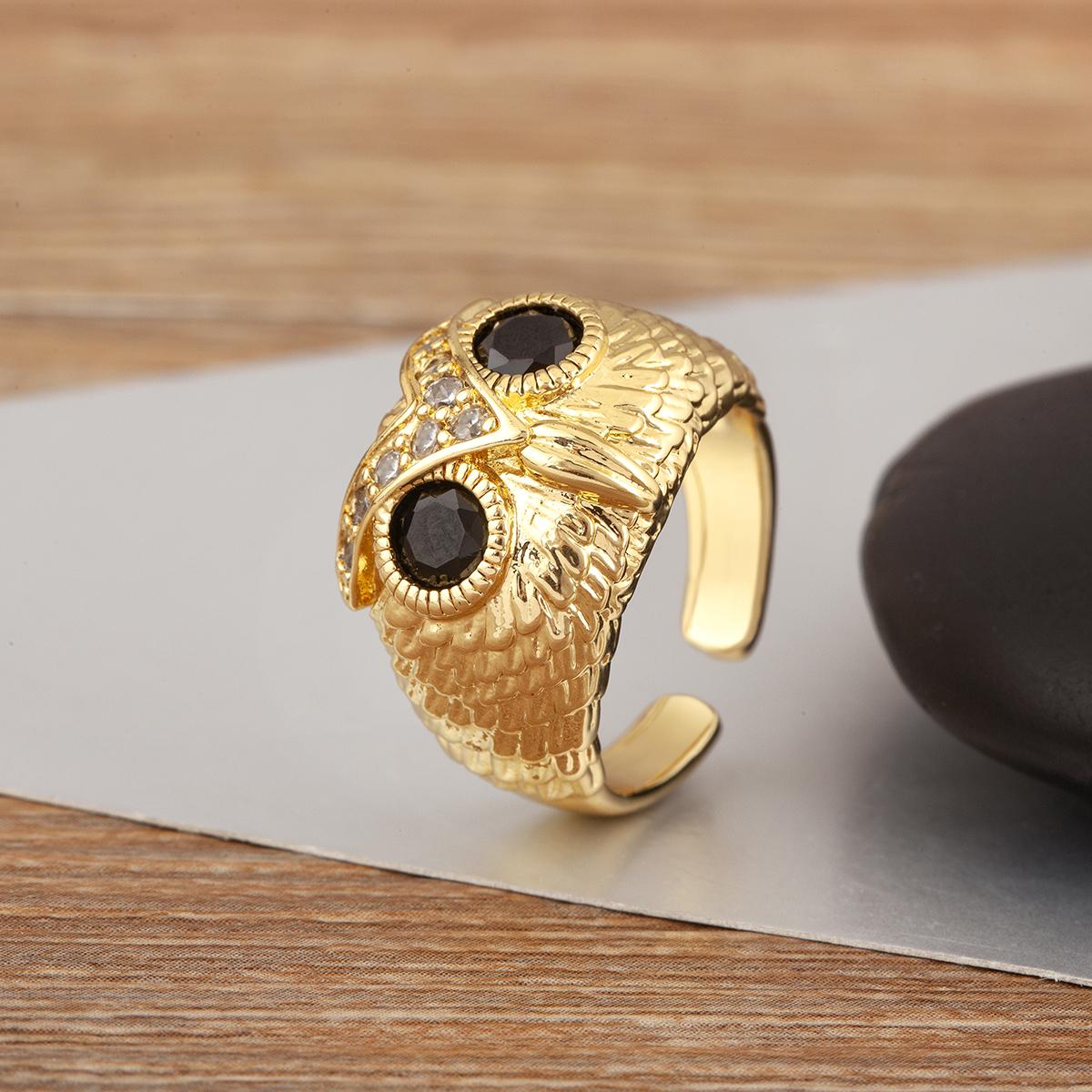 Nidin High Quality Owl Shape Inlaid Crystal Zircon Open Adjustable Rings For Women Men Fashion Personality Finger Jewelry Gifts resizable
Nidin High Quality Owl Shape Inlaid Crystal Zircon Open Adjustable Rings For Women Men Fashion Personality Finger Jewelry Gifts resizable