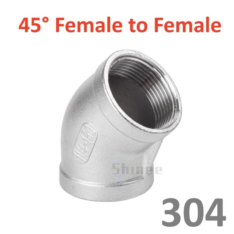 3/8 1/2 1/4 Elbow 90/45 Degree Angled F/F Stainless Steel SS304 Female Male Threaded Pipe Fittings Reducer Plumbing connection 1l8 BSP
3/8 1/2 1/4 Elbow 90/45 Degree Angled F/F Stainless Steel SS304 Female Male Threaded Pipe Fittings Reducer Plumbing connection 1l8 BSP
