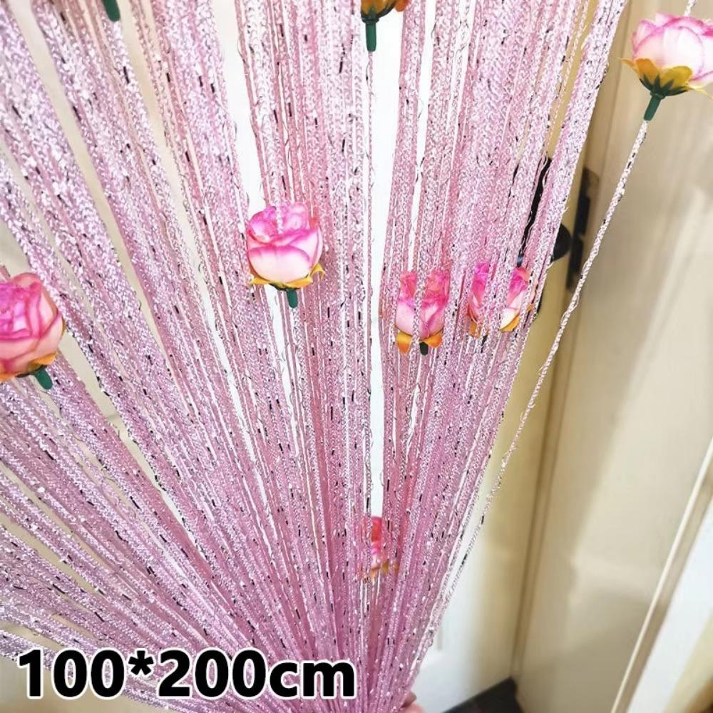 Tassel Door Line Curtain Rose Flower Divider Curtains Vestibule String Curtains For Living Room темно-червоний колір
Tassel Door Line Curtain Rose Flower Divider Curtains Vestibule String Curtains For Living Room темно-червоний колір