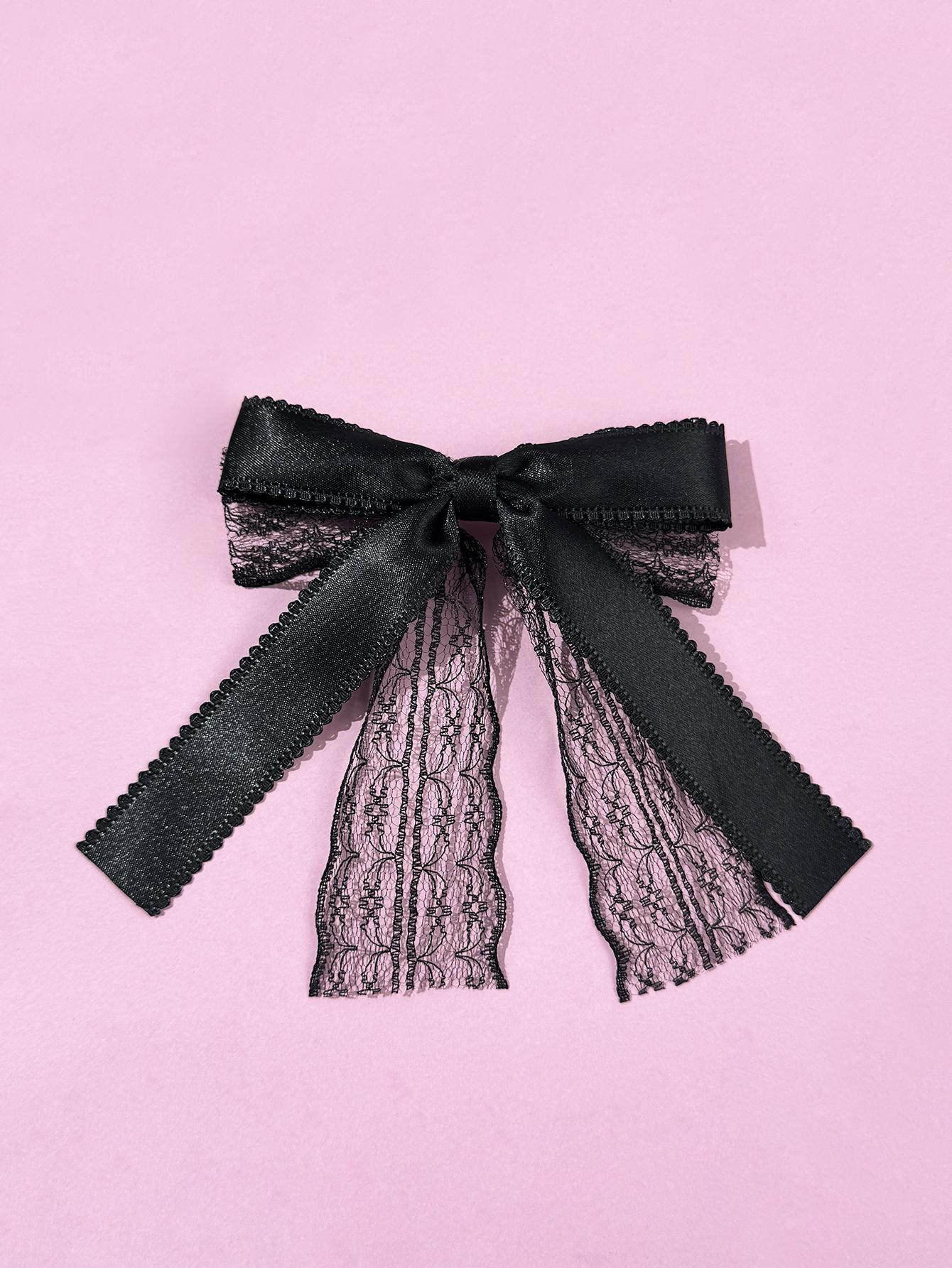 Lace lace bow hair clip, women s fashion personality, sweet and cool style, high-end hair accessory
Lace lace bow hair clip, women s fashion personality, sweet and cool style, high-end hair accessory