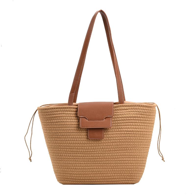 Пляжная сумка-тоут из соломы в корейском стиле большой вместимости - Универсальная плетеная сумка для женщин
Пляжная сумка-тоут из соломы в корейском стиле большой вместимости - Универсальная плетеная сумка для женщин