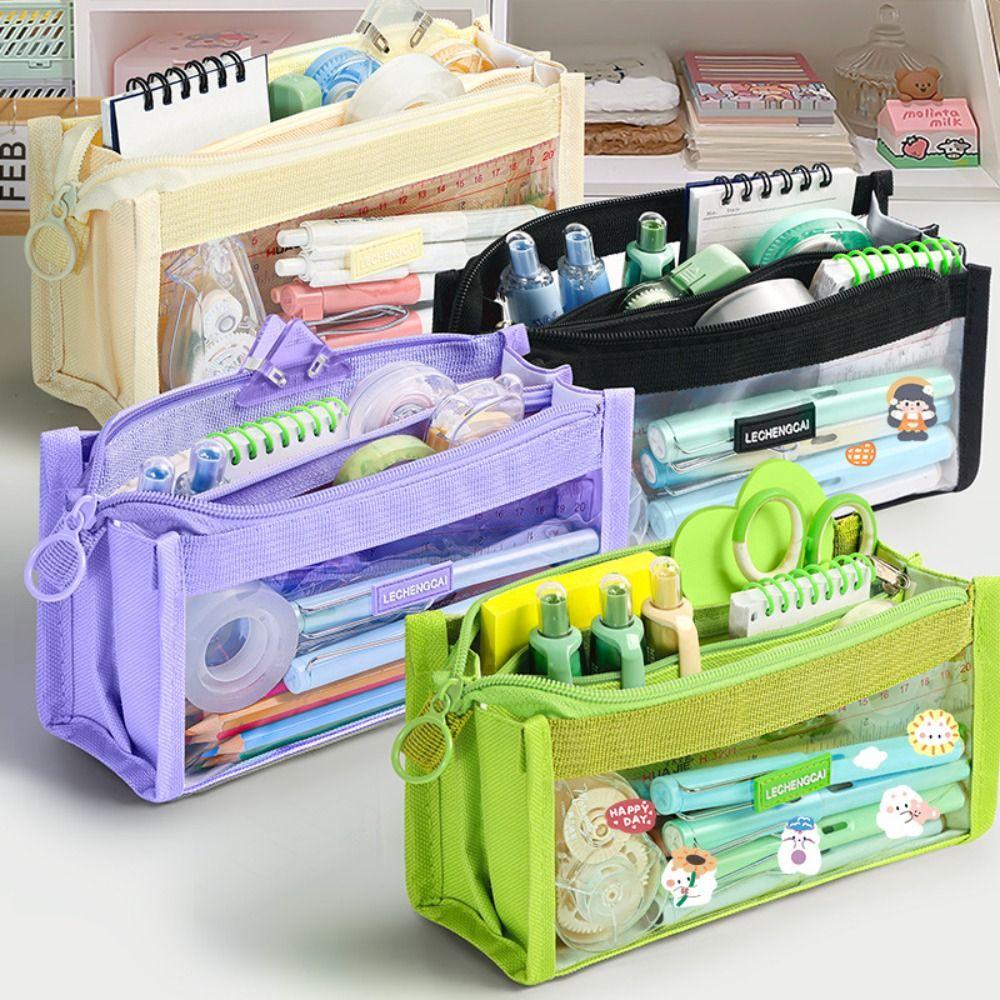 Six Layers Pencil Bag INS Transparent Pen Case Storage Pouch Zipper Pencil Pouch Students чорний
Six Layers Pencil Bag INS Transparent Pen Case Storage Pouch Zipper Pencil Pouch Students чорний