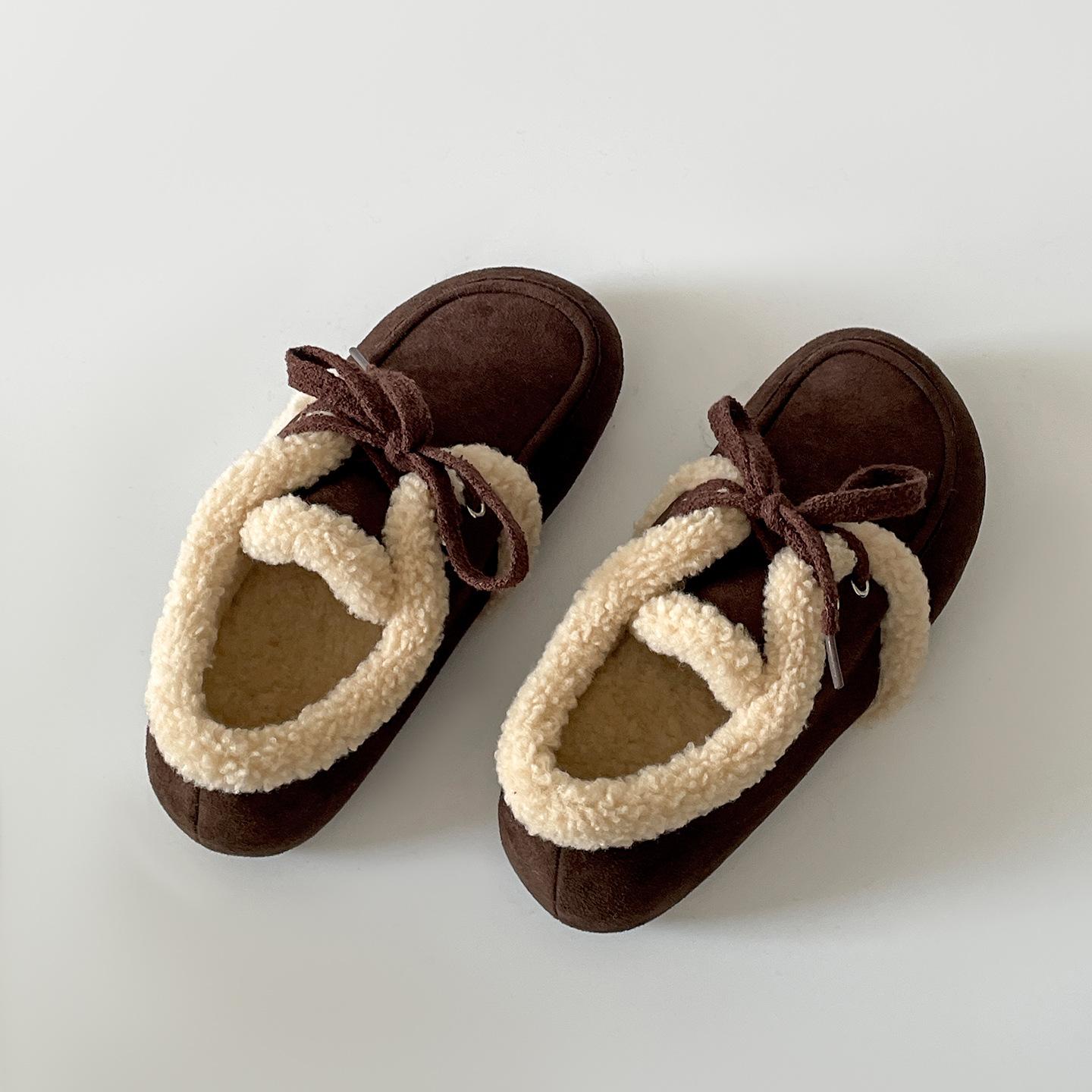 Retro Color Blocking Fur Women Winter Flats Autumn and Winter Casual Padded Warm Cotton Shoes Suede Lace Up Plush Mocasines 35 кавовий
Retro Color Blocking Fur Women Winter Flats Autumn and Winter Casual Padded Warm Cotton Shoes Suede Lace Up Plush Mocasines 35 кавовий