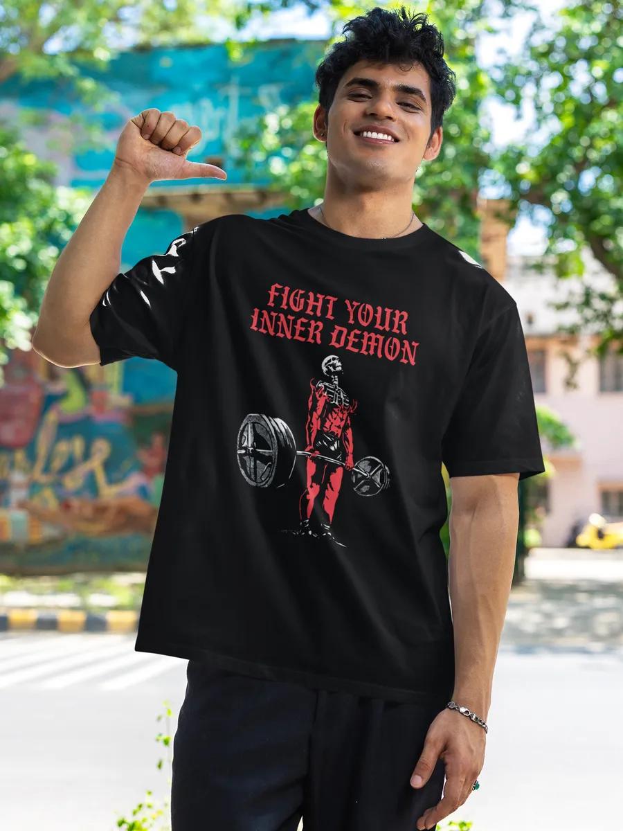 Oversized T-shirt with print for gym and workout 3XL
Oversized T-shirt with print for gym and workout 3XL