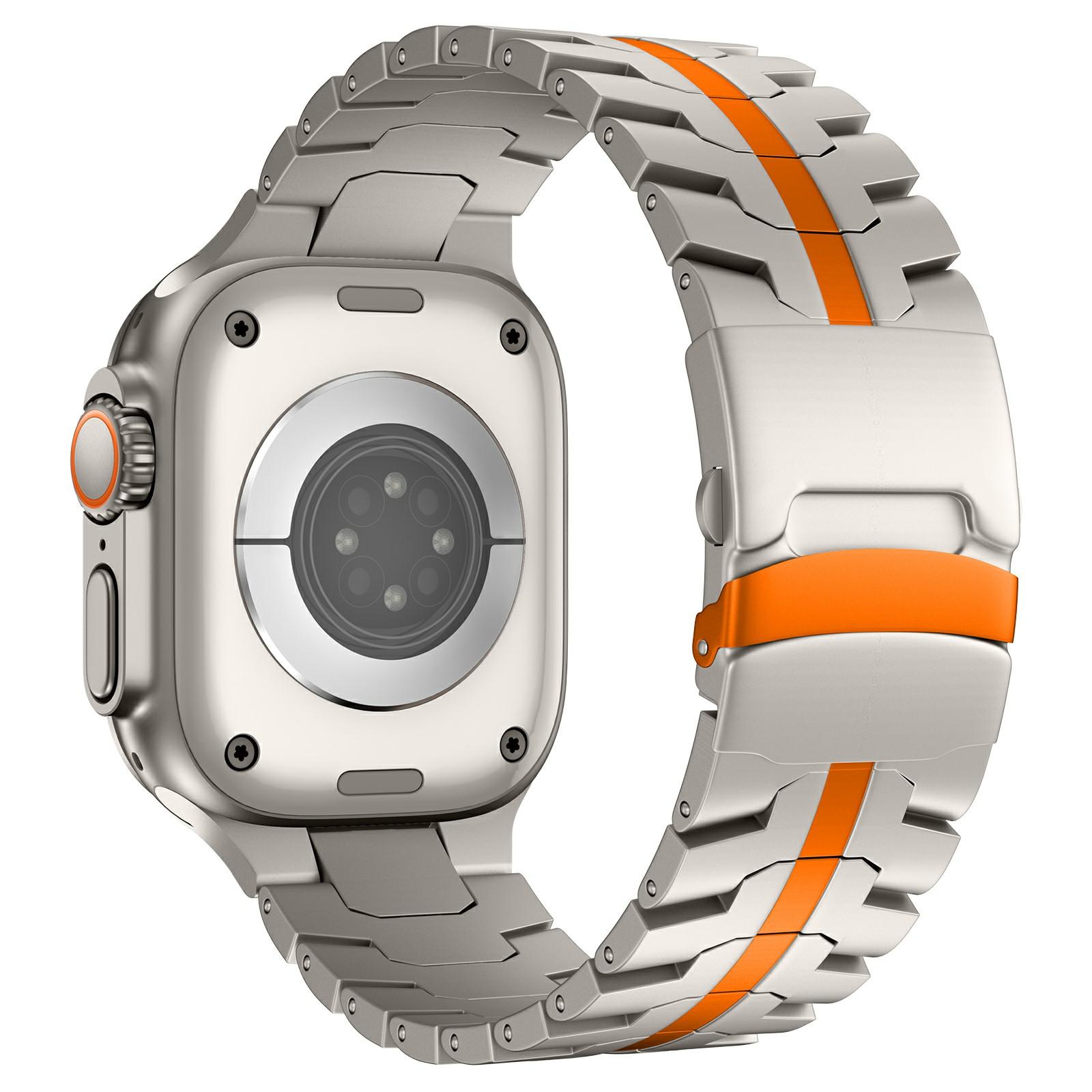 Металлический ремешок для Apple Watch Series 10 46мм/Ultra 2 Ultra 49мм/Series 9 8 7 45мм/SE (2023) SE (2022) SE 6 5 4 44 мм/3 2 1 42 мм Titanium+Orange
Металлический ремешок для Apple Watch Series 10 46мм/Ultra 2 Ultra 49мм/Series 9 8 7 45мм/SE (2023) SE (2022) SE 6 5 4 44 мм/3 2 1 42 мм Titanium+Orange