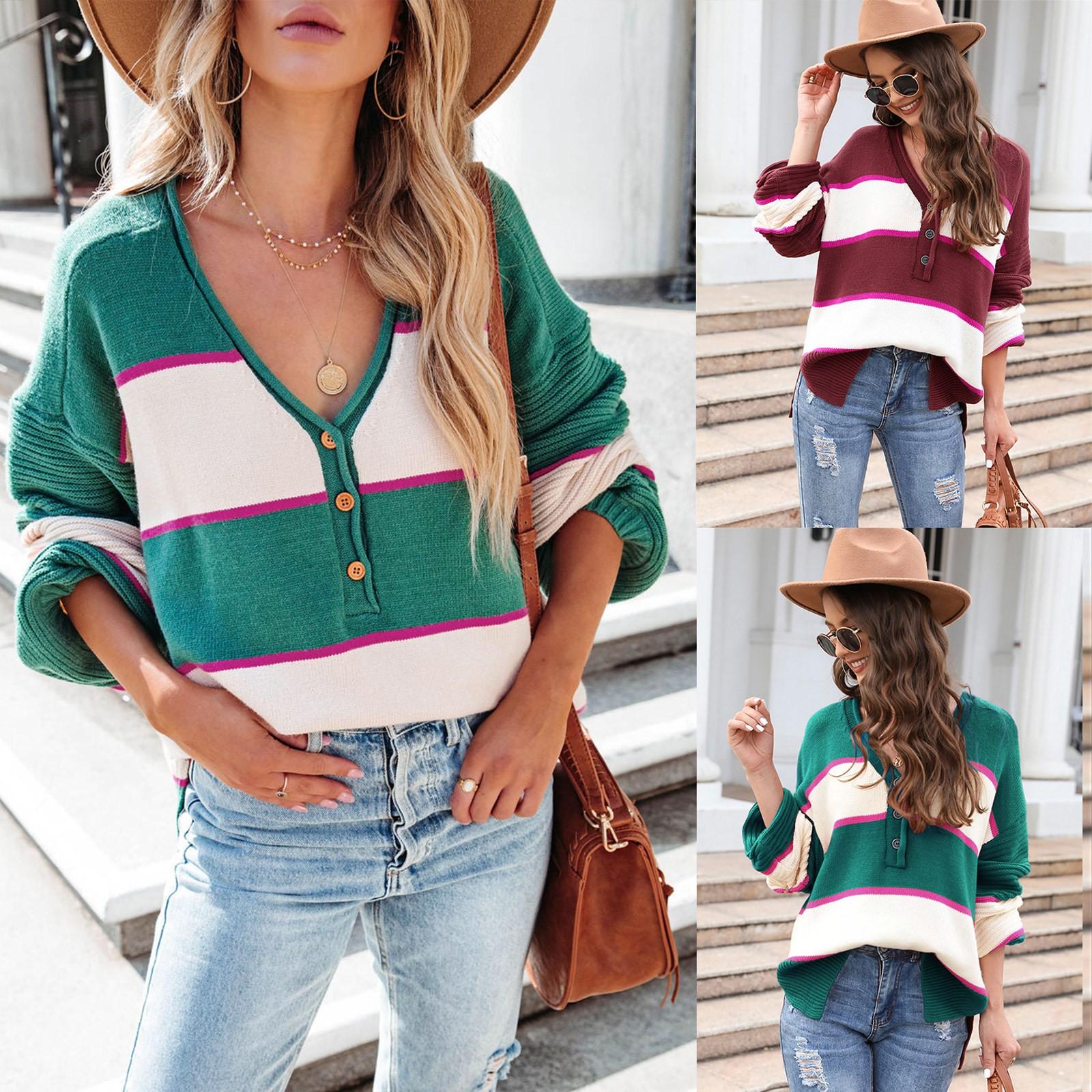 Fashion Women Autumn And Winter Printing Knitted Long Sleeve Pullover Sweater Casual Sweater M винний
Fashion Women Autumn And Winter Printing Knitted Long Sleeve Pullover Sweater Casual Sweater M винний