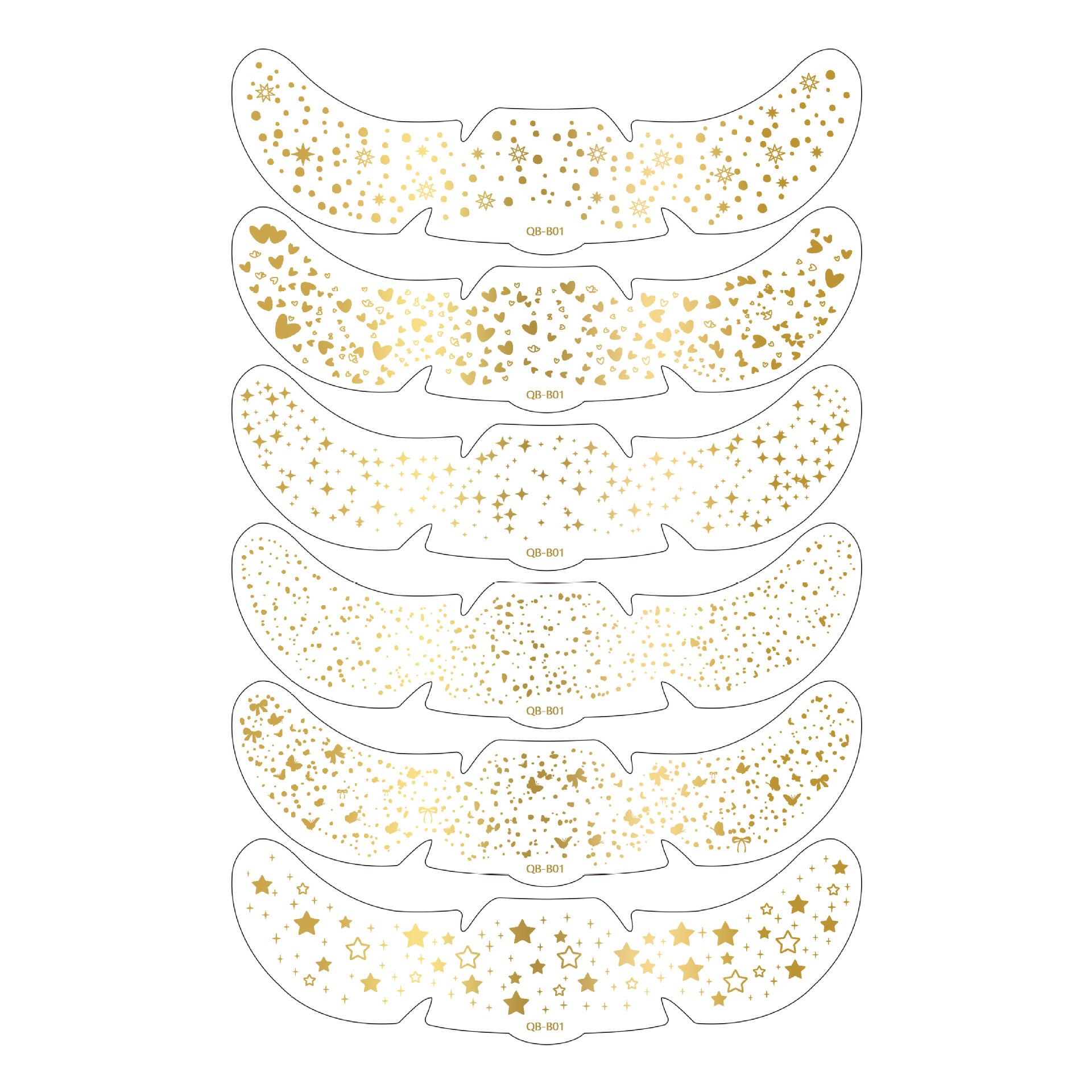 6 листов блестящих веснушек наклейки тату для лица - Золотые металлические временные татуировки для лица с дизайном звезд и точек, аксессуары для вечеринок
6 листов блестящих веснушек наклейки тату для лица - Золотые металлические временные татуировки для лица с дизайном звезд и точек, аксессуары для вечеринок