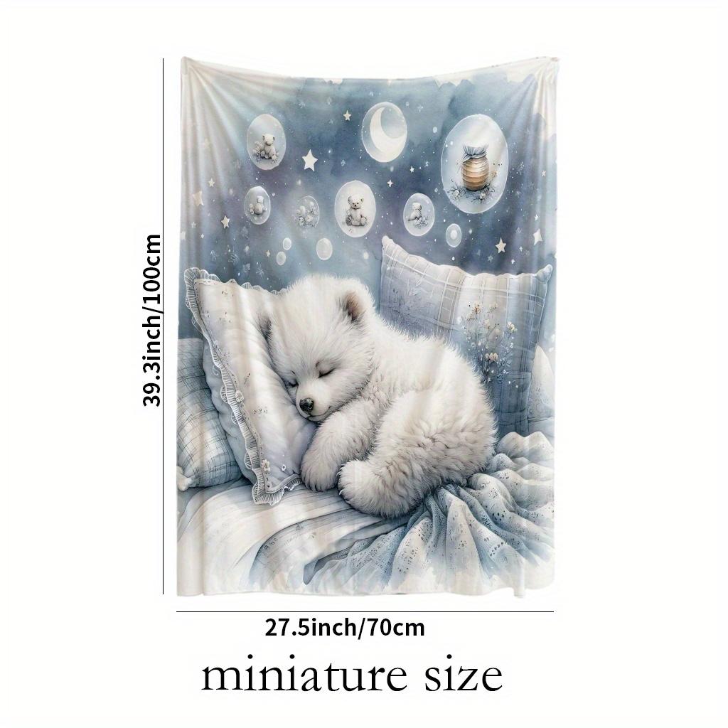 Sleeping Polar Bear Flannel Blanket, Arctic Themed Soft Throw, All Season Cozy for Home Travel, Animal Lover s Gift Idea 75x90cm
Sleeping Polar Bear Flannel Blanket, Arctic Themed Soft Throw, All Season Cozy for Home Travel, Animal Lover s Gift Idea 75x90cm
