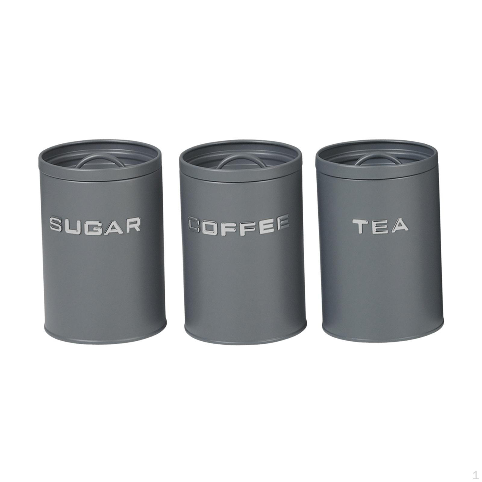 3 Coffee, Tea, And Sugar Containers, Multipurpose Organizer for Kitchen Decor, with Lids, Sturdy серый
3 Coffee, Tea, And Sugar Containers, Multipurpose Organizer for Kitchen Decor, with Lids, Sturdy серый
