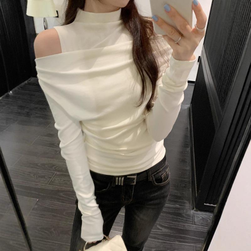 Swing Collar Temperament Off-shoulder Long-sleeved Women s Autumn New Slim-fitting Bottoming Shirt Pure Desire Small Top S белый
Swing Collar Temperament Off-shoulder Long-sleeved Women s Autumn New Slim-fitting Bottoming Shirt Pure Desire Small Top S белый