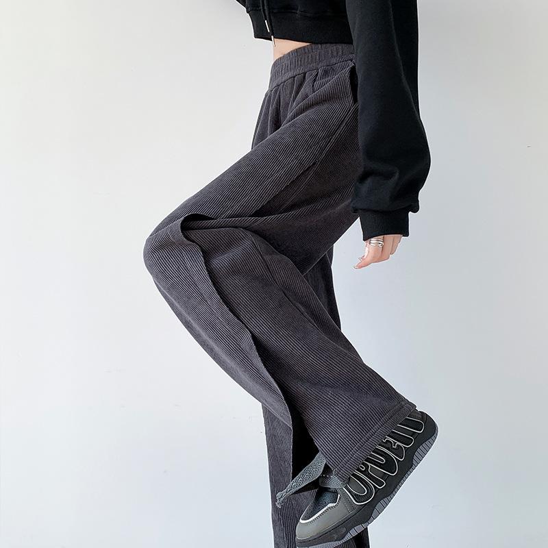 Plus Velvet Wide-leg Pants Women s Winter Thick Pants New High Waist Casual Pants Split European Cotton Velvet Straight Pants. M
Plus Velvet Wide-leg Pants Women s Winter Thick Pants New High Waist Casual Pants Split European Cotton Velvet Straight Pants. M