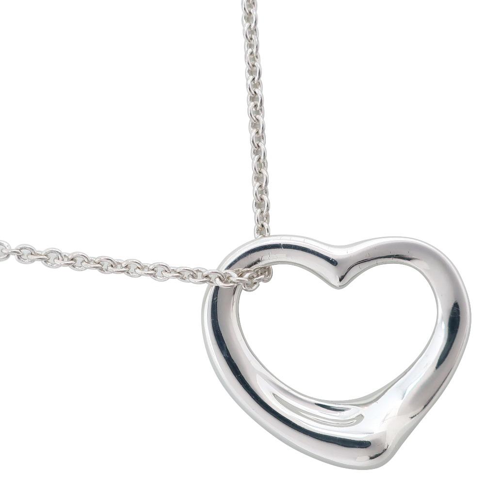 TIFFANY&Co. Open heart Necklace Elsa Peretti Silver925 heart 6.2g Women Used
TIFFANY&Co. Open heart Necklace Elsa Peretti Silver925 heart 6.2g Women Used