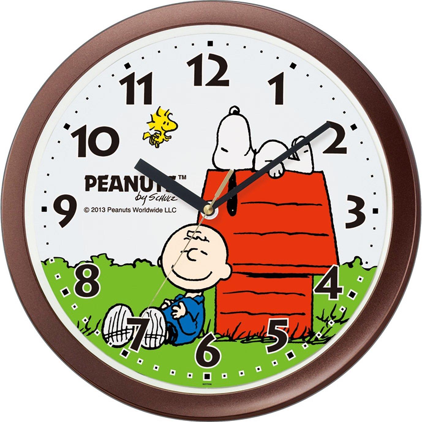 Rhythm Clock PEANUTS Snoopy Wall Clock Classic design featuring a red roof and Snoopy 4KG712MA06 - motif. коричневый
Rhythm Clock PEANUTS Snoopy Wall Clock Classic design featuring a red roof and Snoopy 4KG712MA06 - motif. коричневый