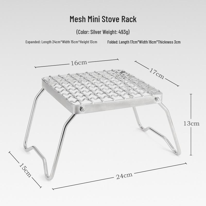 Портативный складной гриль из нержавеющей стали и подставка для чайника
Портативный складной гриль из нержавеющей стали и подставка для чайника