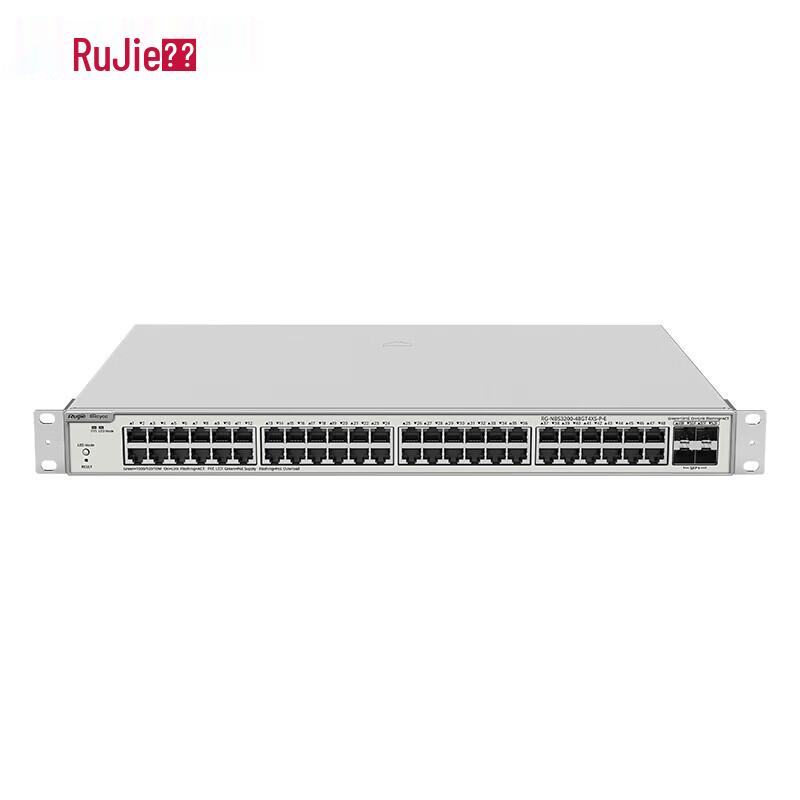 Ruijie RG-NBS3200-48GT4XS-P-E 48-Port Gigabit PoE Managed Switch
Ruijie RG-NBS3200-48GT4XS-P-E 48-Port Gigabit PoE Managed Switch