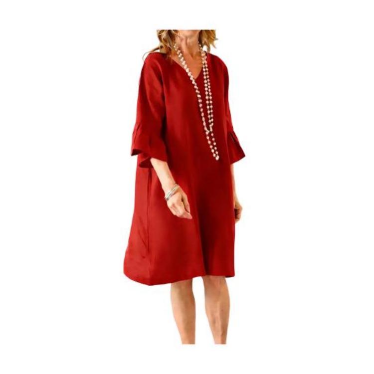 Summer Casual V-Neck Ruffle Sundress for Women Soft Loose Fit Mini Beach Shift Dress Short Sleeve 2XL червоний
Summer Casual V-Neck Ruffle Sundress for Women Soft Loose Fit Mini Beach Shift Dress Short Sleeve 2XL червоний