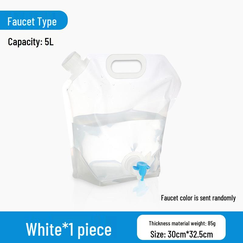 Складная портативная сумка для воды большой емкости с краном - Прозрачная для кемпинга на открытом воздухе
Складная портативная сумка для воды большой емкости с краном - Прозрачная для кемпинга на открытом воздухе