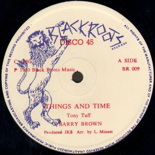 12inch Record BARRY BROWN - Things And Time BR009 Black Roots 1980 UK Reggae, Ska & Dub Used
12inch Record BARRY BROWN - Things And Time BR009 Black Roots 1980 UK Reggae, Ska & Dub Used