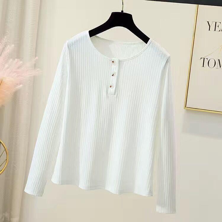 Women s Plus Size Long-Sleeve Round Neck Base Shirt - Autumn Versatile Loose Fit 2XL (Recommended 150-180 jin) білий
Women s Plus Size Long-Sleeve Round Neck Base Shirt - Autumn Versatile Loose Fit 2XL (Recommended 150-180 jin) білий