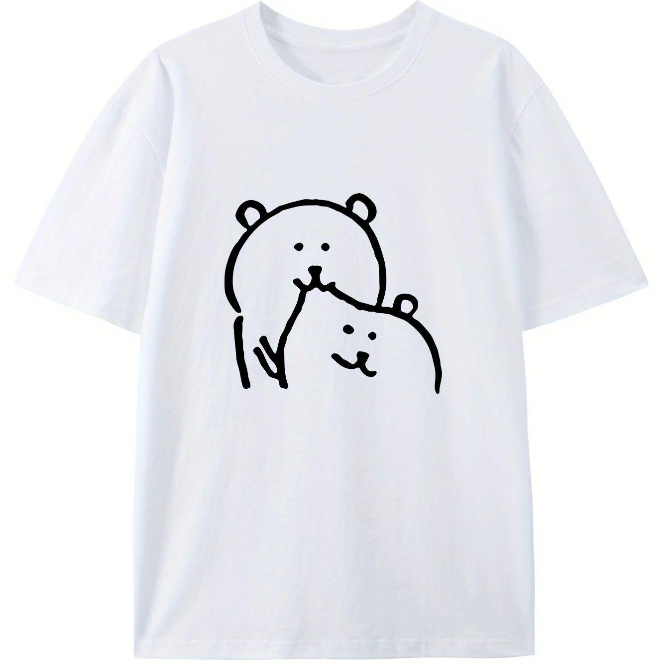 SelfDeprecating Bear Korean Casual Short Sleeve TShirt Bright Red with Cartoon Bear Hug Pattern Fabric Beachwea aesthetic S
SelfDeprecating Bear Korean Casual Short Sleeve TShirt Bright Red with Cartoon Bear Hug Pattern Fabric Beachwea aesthetic S