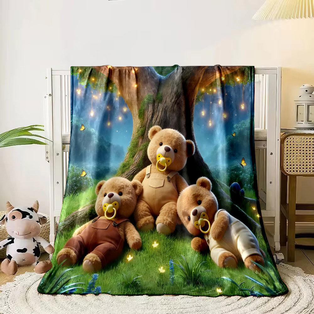 Animals Under The Trees in The Dream Forest Printed Blanket, All-Season Multi-Use for Nap Camping, Travel, Car, Sofa Luxury Gift 75x90cm
Animals Under The Trees in The Dream Forest Printed Blanket, All-Season Multi-Use for Nap Camping, Travel, Car, Sofa Luxury Gift 75x90cm