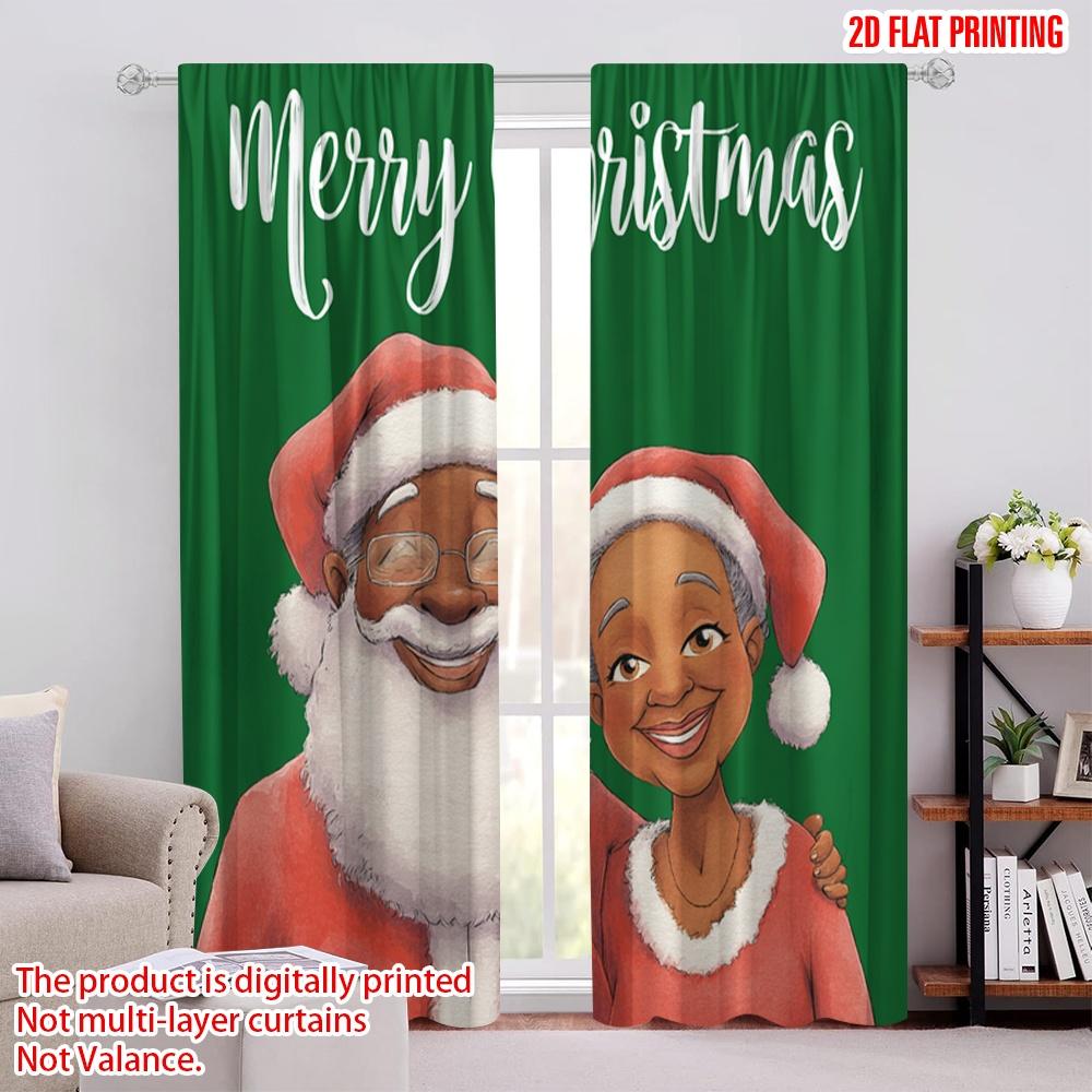2pcs,2D plane printing Curtains Black Santa Claus & Mrs Polyester (without rod) All Seasons for Living Room & Kitchen Decor 52.50 × 116.00 cm 2 pcs
2pcs,2D plane printing Curtains Black Santa Claus & Mrs Polyester (without rod) All Seasons for Living Room & Kitchen Decor 52.50 × 116.00 cm 2 pcs