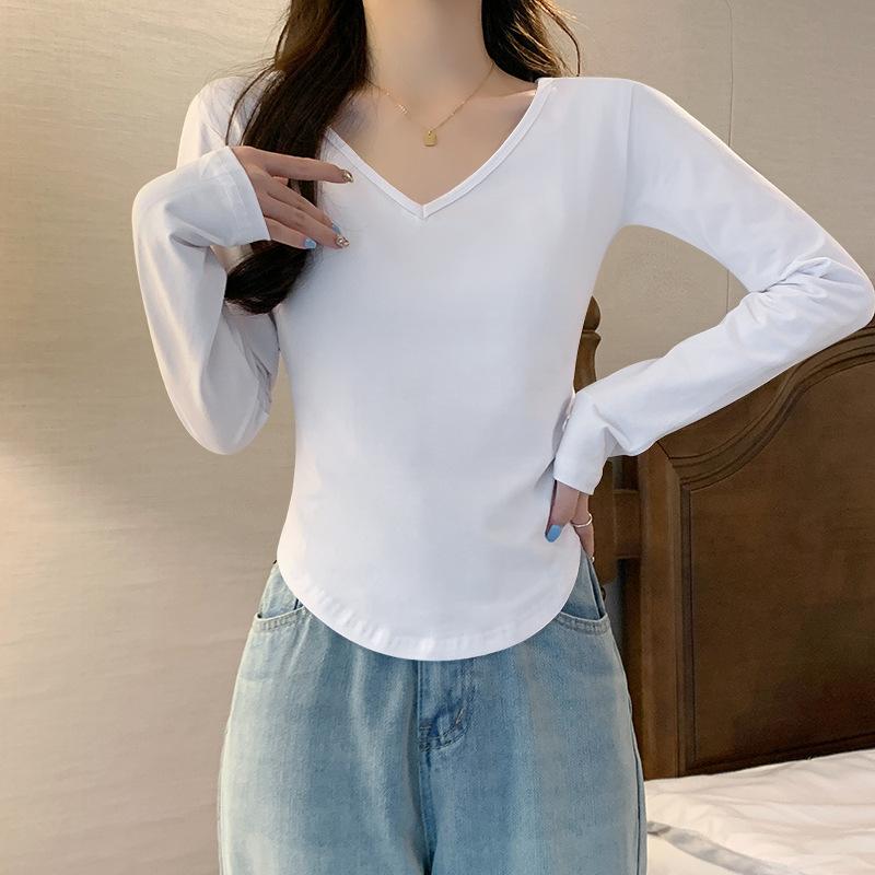 Женская футболка с длинным рукавом, новая, нерегулярная, облегающая, студенческая, повседневная, короткий топ, базовая рубашка для девушек S белый
Женская футболка с длинным рукавом, новая, нерегулярная, облегающая, студенческая, повседневная, короткий топ, базовая рубашка для девушек S белый