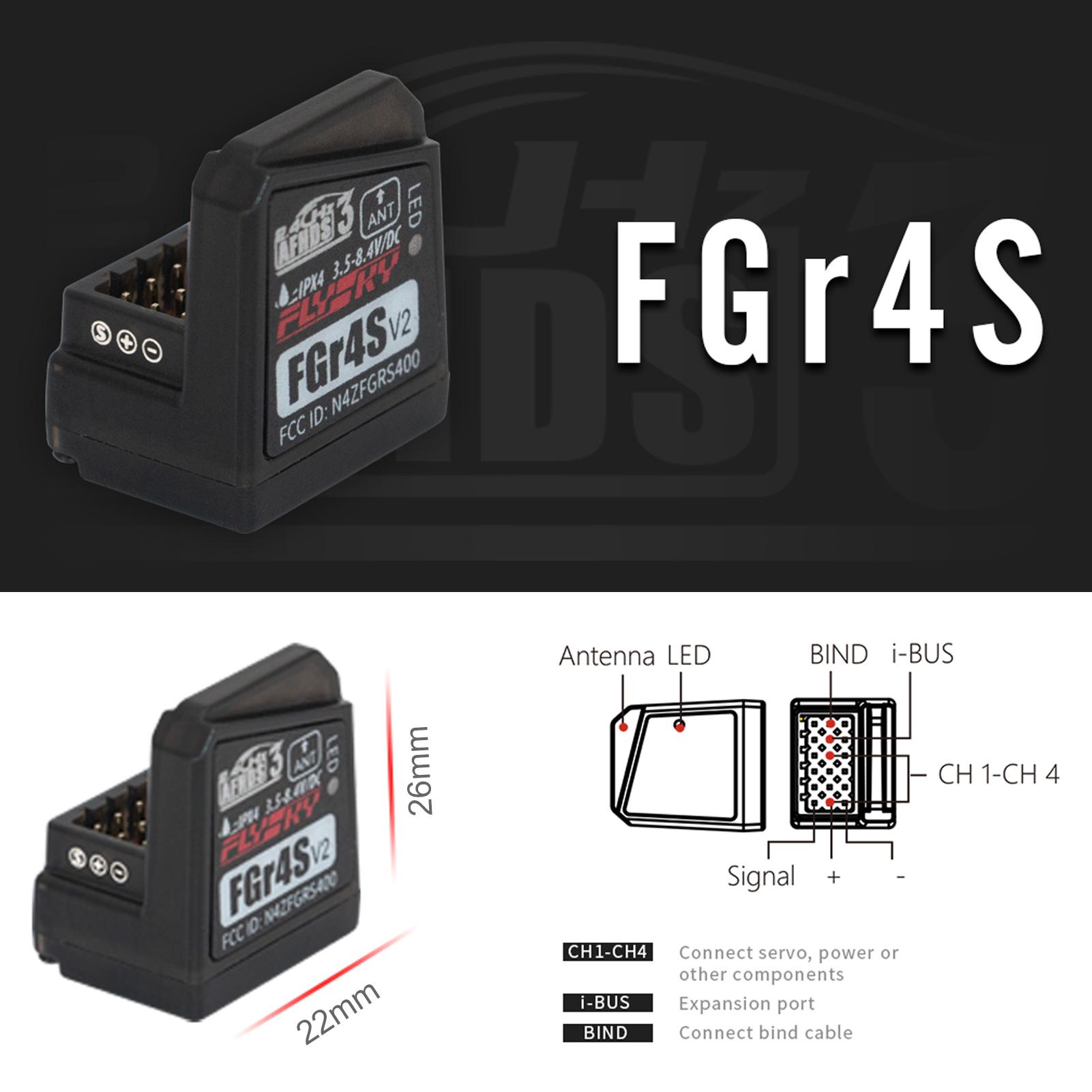 Приймач Flysky FGR4S V2 AFHDS з однією антеною, двонаправлений вихід ШІМ / PPM / IBUS для передавача flysky NB4 PL18 RC
Приймач Flysky FGR4S V2 AFHDS з однією антеною, двонаправлений вихід ШІМ / PPM / IBUS для передавача flysky NB4 PL18 RC