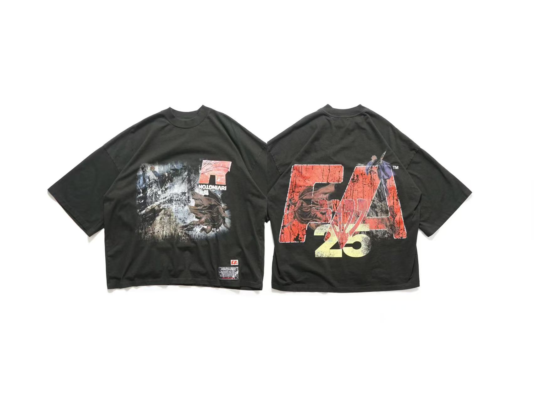 RRR Retro Vintage High Quality Printed Pattern Hip Hop Trendy Street Casual Loose Cotton Tshirt Washed Oversized Unisex Tops S
RRR Retro Vintage High Quality Printed Pattern Hip Hop Trendy Street Casual Loose Cotton Tshirt Washed Oversized Unisex Tops S