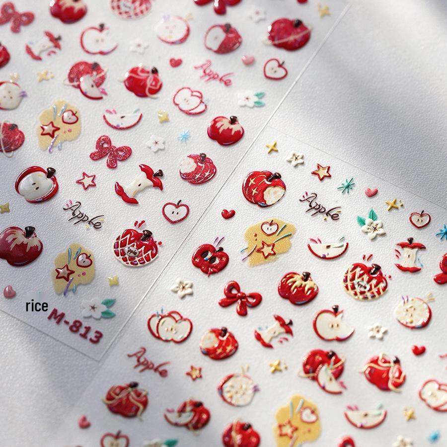 Magico Moji Iron Oxide Cartoon Nail Stickers: Embossed, Matte, Thin, Transparent, with Jelly Glue, M-813.
Magico Moji Iron Oxide Cartoon Nail Stickers: Embossed, Matte, Thin, Transparent, with Jelly Glue, M-813.