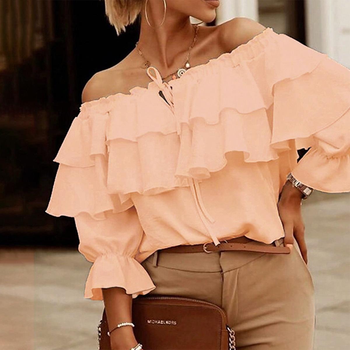 Женский свободный топ на одно плечо с завязками и рукавами-фонариками, темперамент на осень и зиму XL
Женский свободный топ на одно плечо с завязками и рукавами-фонариками, темперамент на осень и зиму XL