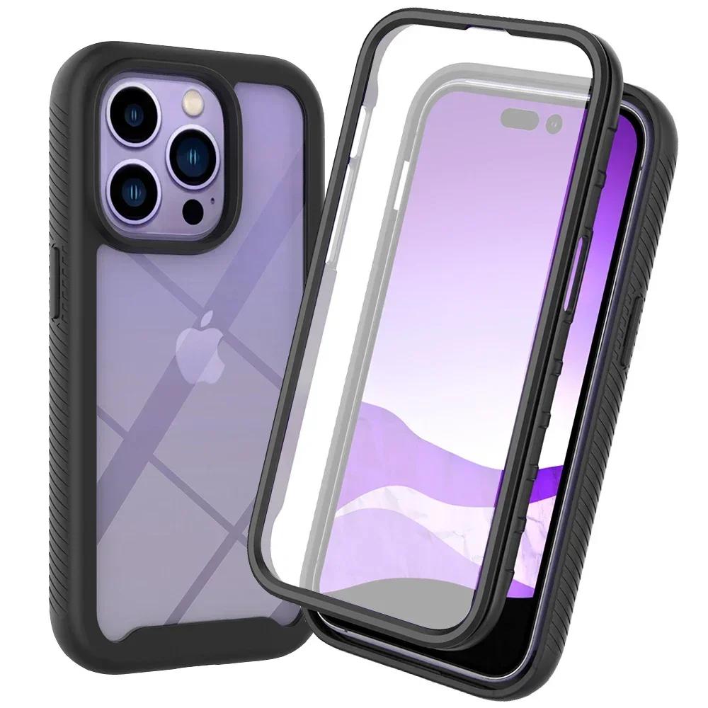 Premium Rugged Armor Phone Case for IPhone 17 Air 16 15 14 Plus 13 12 Pro Max Shockproof Clear Cover with Front Screen Protector iPhone 14 Pro
Premium Rugged Armor Phone Case for IPhone 17 Air 16 15 14 Plus 13 12 Pro Max Shockproof Clear Cover with Front Screen Protector iPhone 14 Pro