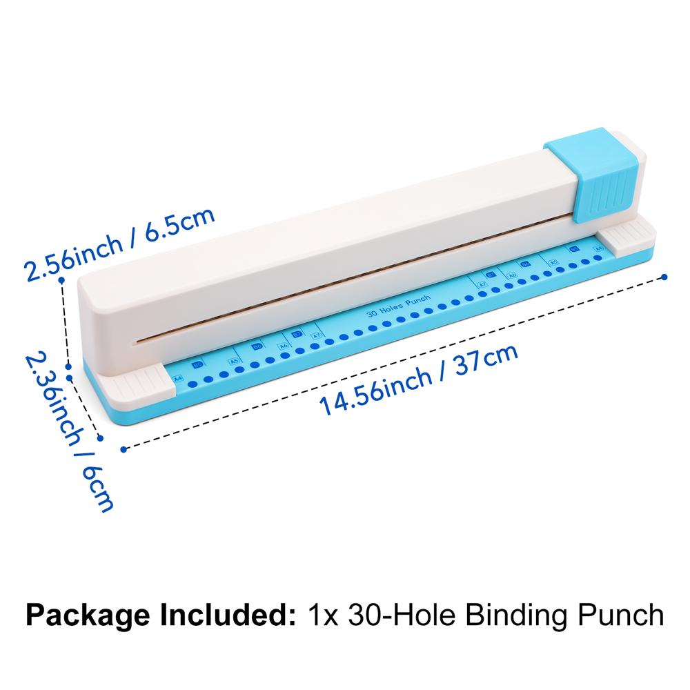 Машина для перфорации на 30 отверстий, ручной пуш-пуш перфоратор для листов, A4 A5 A6 A7 B5 B6 B7 переплетчик для книг, тетрадь, спиральный переплет
Машина для перфорации на 30 отверстий, ручной пуш-пуш перфоратор для листов, A4 A5 A6 A7 B5 B6 B7 переплетчик для книг, тетрадь, спиральный переплет