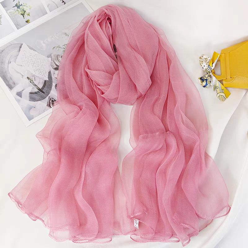 BYSIFA|Spring Khaki 100% Silk Scarf Shawl Elegant Long Scarves Shawls Spring Fall Brand Accessories Head Scarf Cape 170*100 рожевий
BYSIFA|Spring Khaki 100% Silk Scarf Shawl Elegant Long Scarves Shawls Spring Fall Brand Accessories Head Scarf Cape 170*100 рожевий