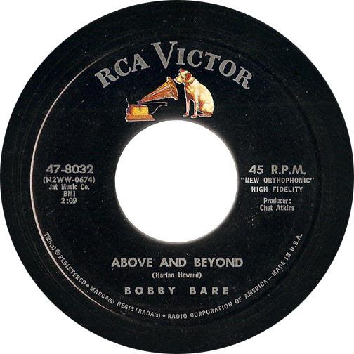 7inch Record BOBBY BARE - Above And Beyond / Shame On Me 478032 RCA Victor 1962 US Folk Used
7inch Record BOBBY BARE - Above And Beyond / Shame On Me 478032 RCA Victor 1962 US Folk Used