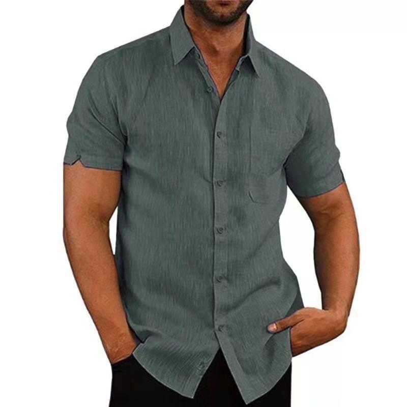 Men s Casual Solid Color Short Sleeve Breathable Comfortable Shirt 3XL сірий
Men s Casual Solid Color Short Sleeve Breathable Comfortable Shirt 3XL сірий