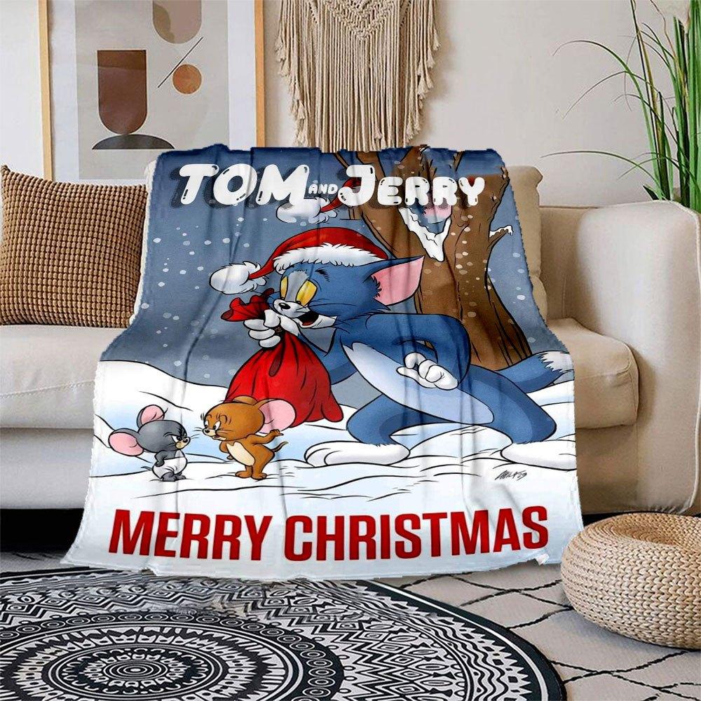 Tom and Jerry Christmas CardBlanket Flannel Throw Blanket for Sofa, Bed, Travel, Camping, Office 100x150cm
Tom and Jerry Christmas CardBlanket Flannel Throw Blanket for Sofa, Bed, Travel, Camping, Office 100x150cm