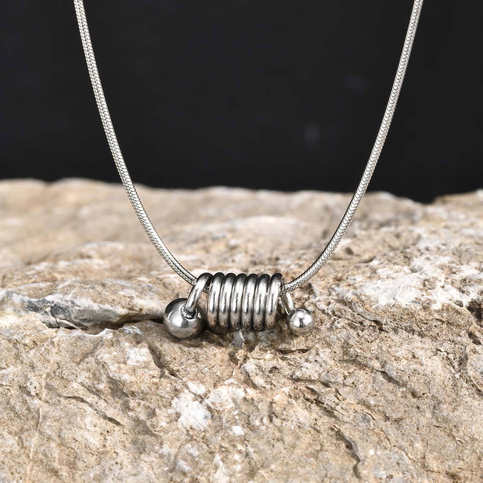 Spring Shaped Pendant Necklaces Men Women Beads Charm Snake Chain Stainless Steel Jewelry Gift for Wedding Party Valentine s Day 60CM
Spring Shaped Pendant Necklaces Men Women Beads Charm Snake Chain Stainless Steel Jewelry Gift for Wedding Party Valentine s Day 60CM