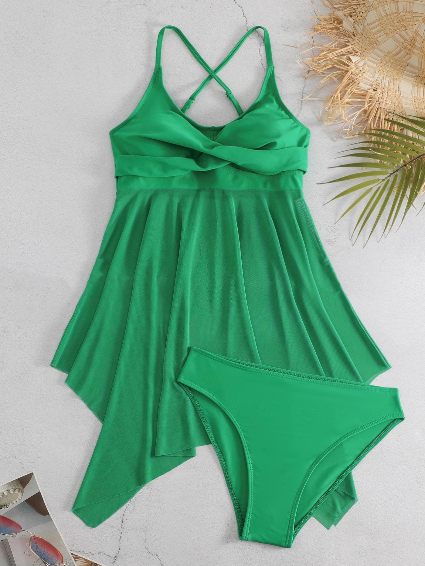 Женская мода, сексуальный сетчатый купальник из двух частей, мягкий передний купальник с крестом и открытой спиной, однотонные трусы, комплект купального костюма большого размера, танкини, купальный костюм 3XL
Женская мода, сексуальный сетчатый купальник из двух частей, мягкий передний купальник с крестом и открытой спиной, однотонные трусы, комплект купального костюма большого размера, танкини, купальный костюм 3XL