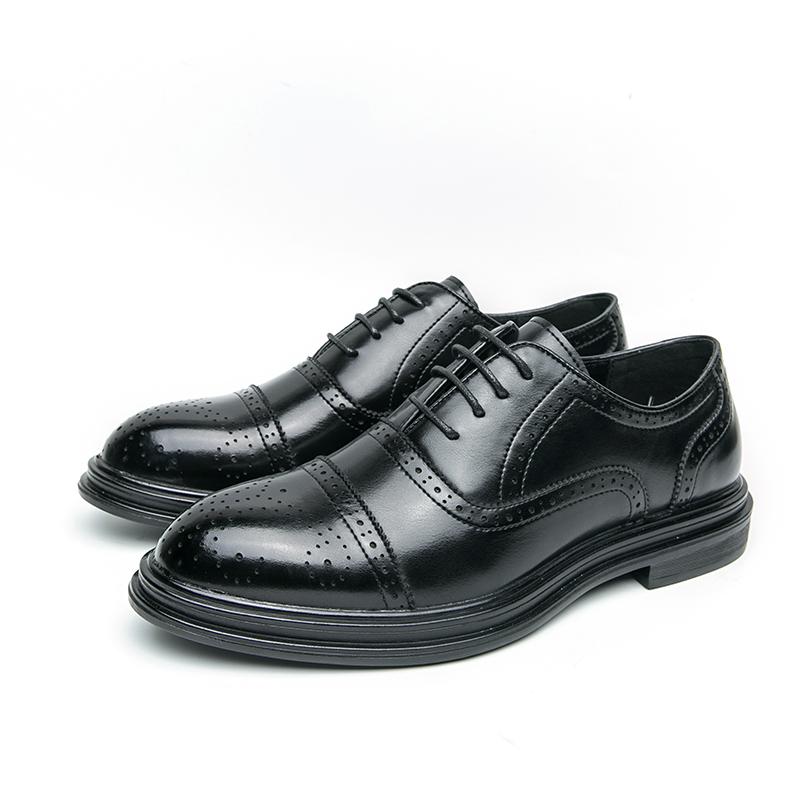 British-style retro brogue carved business casual leather shoes for men wedding shoes for grooms color-blocked trendy shoes 46
British-style retro brogue carved business casual leather shoes for men wedding shoes for grooms color-blocked trendy shoes 46