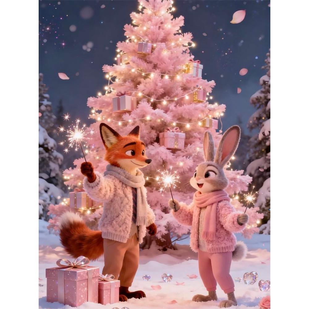 Disney Diamond Painting Zootopia Christmas Theme Heartwarming Fan Art Cartoon Mosaic Diamond Cross stitch Handmade DIY Gift Home Decoration Round 20x30cm
Disney Diamond Painting Zootopia Christmas Theme Heartwarming Fan Art Cartoon Mosaic Diamond Cross stitch Handmade DIY Gift Home Decoration Round 20x30cm