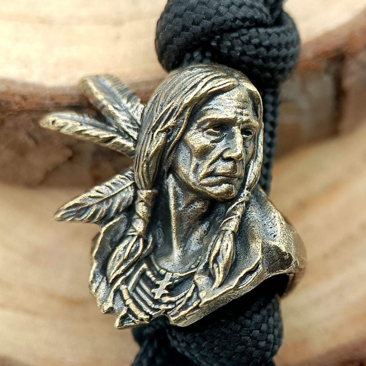 Латунная статуэтка головы индийского племенного воина, бусины для ножа, подвеска, темляк для фонарика, подвесной EDC-инструмент для улицы, аксессуар для DIY-брелока, браслета brass
Латунная статуэтка головы индийского племенного воина, бусины для ножа, подвеска, темляк для фонарика, подвесной EDC-инструмент для улицы, аксессуар для DIY-брелока, браслета brass