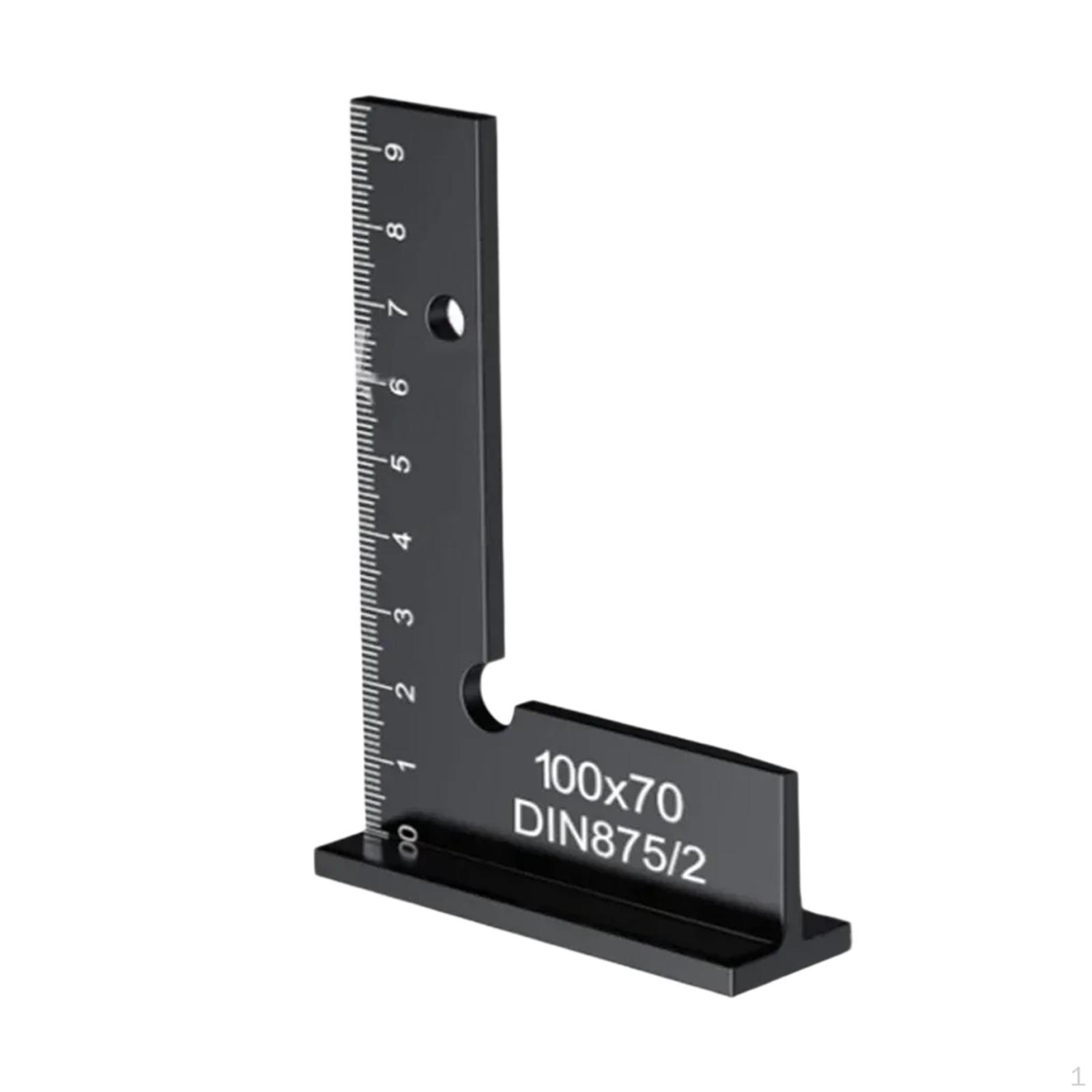 Столярный угольник 90 градусов, с измерительной шкалой, Прямоугольный угольник, L-образный угольник для 100x70mm
Столярный угольник 90 градусов, с измерительной шкалой, Прямоугольный угольник, L-образный угольник для 100x70mm