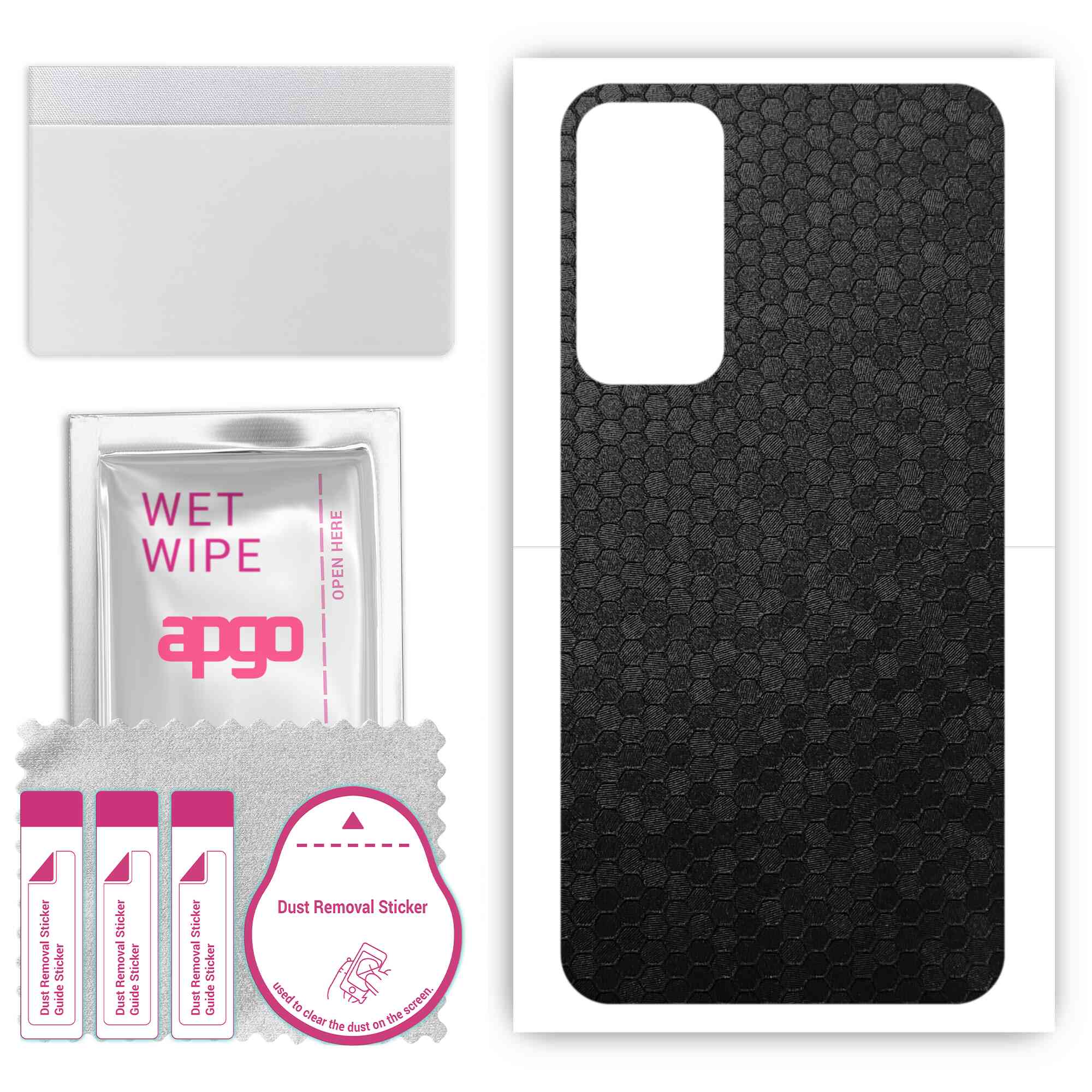 apgo Protective Skin Sticker for the back compatible with Tecno Pop 6 Go, Wrap Film, Foil, Vinyl - Pattern Black Honeycomb
apgo Protective Skin Sticker for the back compatible with Tecno Pop 6 Go, Wrap Film, Foil, Vinyl - Pattern Black Honeycomb