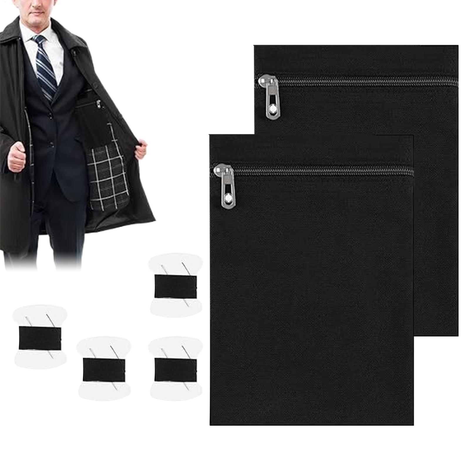 2 Pieces Anti-Theft Security Pouch Sew In Side Pocket With Zipper And 4 Thread Spools For Jacket Clothes Coat Sweatshirt Shirt CN
2 Pieces Anti-Theft Security Pouch Sew In Side Pocket With Zipper And 4 Thread Spools For Jacket Clothes Coat Sweatshirt Shirt CN