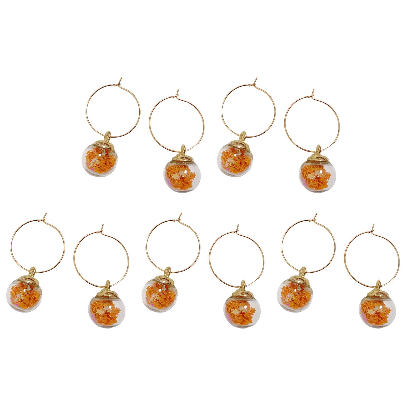 10Pcs Wine Glass Charm with Rings for Home Parties Festival Celebration Wine Themed Goblet Drink Markers Label помаранчевий
10Pcs Wine Glass Charm with Rings for Home Parties Festival Celebration Wine Themed Goblet Drink Markers Label помаранчевий