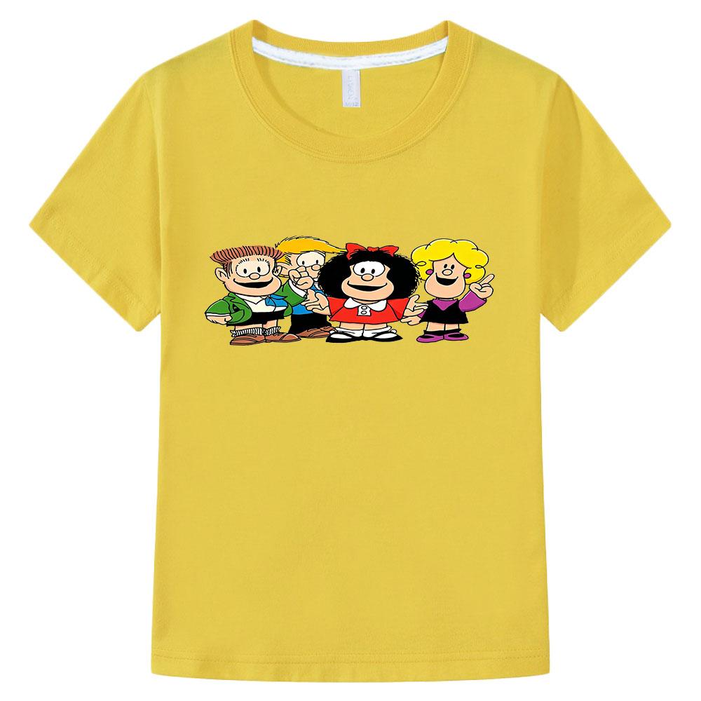 Mafalda Print Kids T-shirt Cotton Cartoon Girls Tops Boys Short Sleeve Graphic Manga Tees Summer Children s Clothing Camisetas 100 жовтий
Mafalda Print Kids T-shirt Cotton Cartoon Girls Tops Boys Short Sleeve Graphic Manga Tees Summer Children s Clothing Camisetas 100 жовтий
